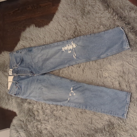 Agolde Classic Blue Denim Jeans - Picture 1 of 6